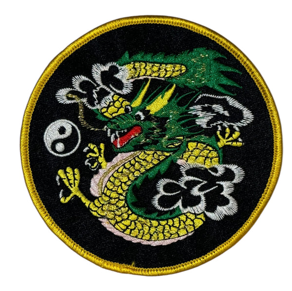 Kung Fu Deluxe Dragon Patch - Embroidery Style - Cotton